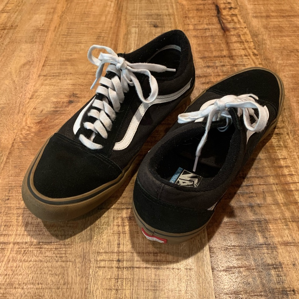 Vans Sz 13 Black/Brown Men’s Shoe Skater